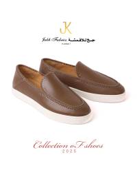 JKCH-(4) SHOES-عسلي جلد