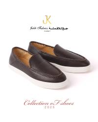 JKCH-(4) SHOES- جلد بني 